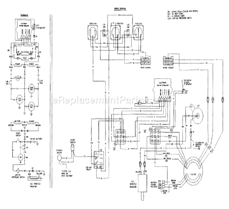 Page C Diagram and Parts List for 9219-0  Briggs and Stratton Generator